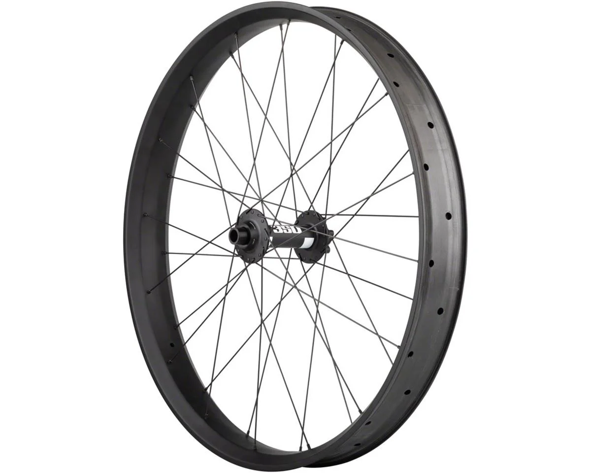 Quality Wheels Custom Alex CF-1 Carbon DT Swiss 350 Disc Front Wheel (26" Fat) (15 x 150mm) (6-Bolt)